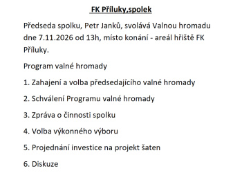 Valná hromada listopad 2026